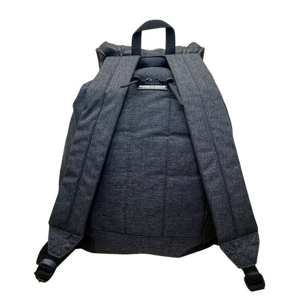 SwissGear Unisex Black & Gray Canvas Travel Laptop/Tablet Bag Backpack Size L - Picture 4 of 10